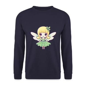 Fairy Comic Cute - Unisex Sweatshirt - navy - Front - Alina (178cm) & Michal (187cm)