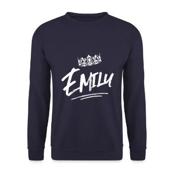 Emily - Unisex Pullover - Navy - Vorne - Alina (178cm) & Michal (187cm)