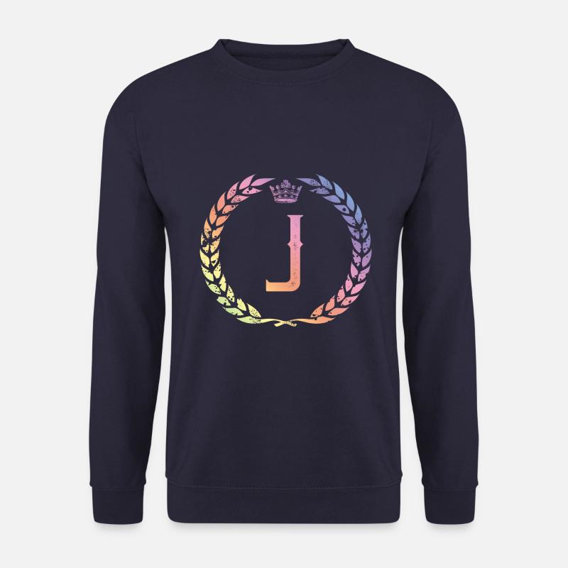 J Buchstabe Kranz - Unisex Pullover - Navy