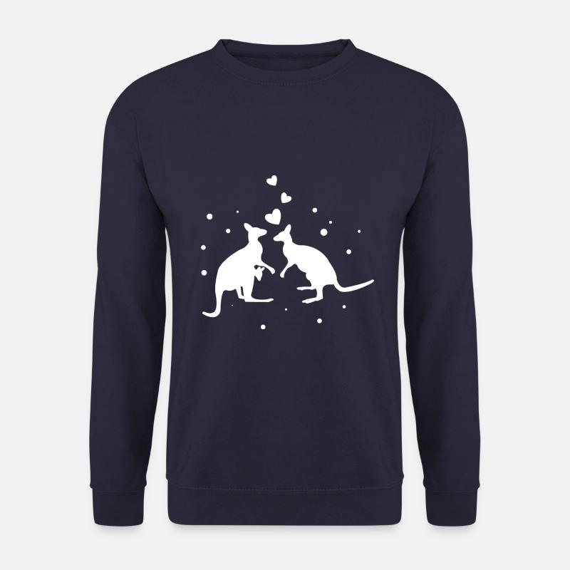 Känguru - Kangaroo - Australia - Naturschutz - Unisex Pullover - Navy