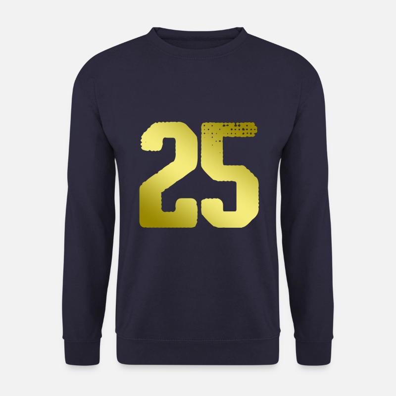 25 Zahl Trikot - Unisex Pullover - Navy