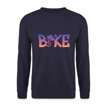 bike - Unisex Pullover - Navy - Vorne - Alina (178cm) & Michal (187cm)
