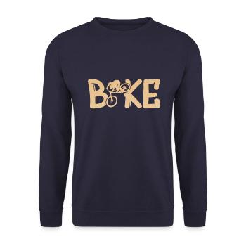 BIKE - Unisex Pullover - Navy - Vorne - Alina (178cm) & Michal (187cm)