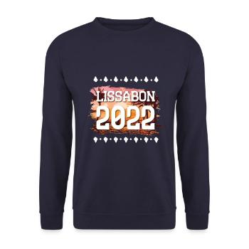 Lisbon 2022 - Unisex Sweatshirt - navy - Front - Alina (178cm) & Michal (187cm)