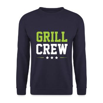 Grill Crew - Unisex Sweatshirt - navy - Front - Alina (178cm) & Michal (187cm)