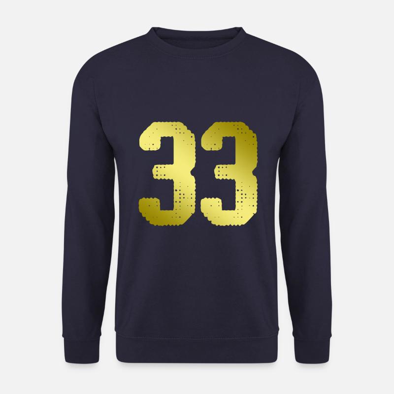 33 Zahl Trikot - Unisex Pullover - Navy