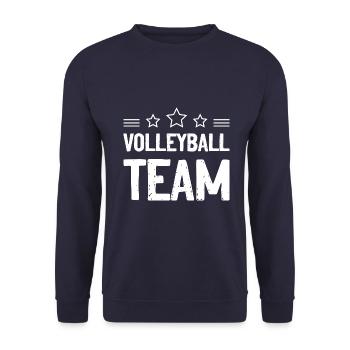 Volleyball Team - Unisex Pullover - Navy - Vorne - Alina (178cm) & Michal (187cm)