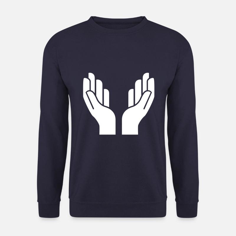 Hände icon symbol - Unisex Pullover - Navy