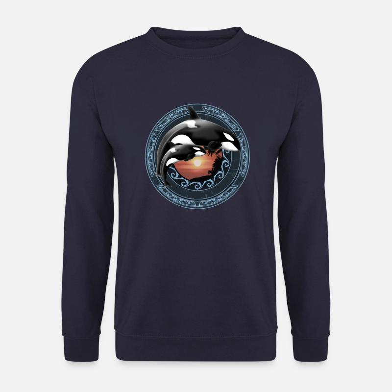 Orca Killerwal - Unisex Pullover - Navy