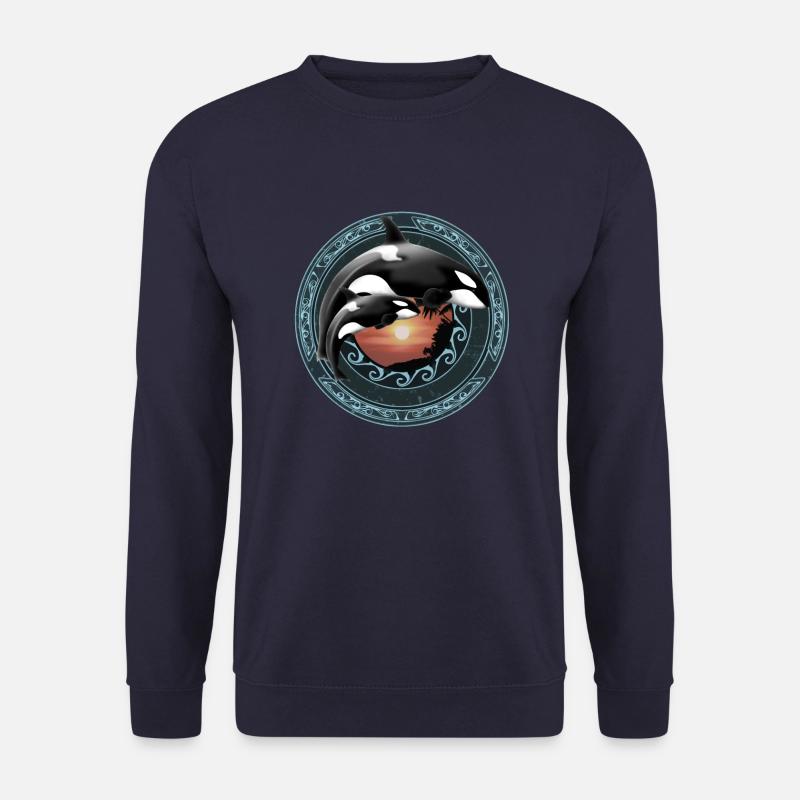Orca Killerwal - Unisex Pullover - Navy