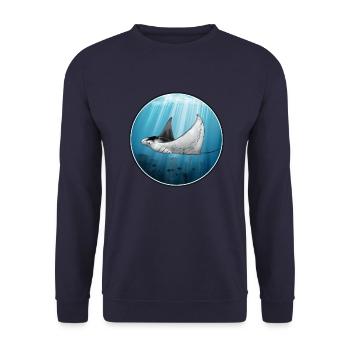 Mantarochen - Unisex Pullover - Navy - Vorne - Alina (178cm) & Michal (187cm)