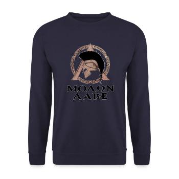 Molon Labe - Sweat-shirt Unisexe - marine - Devant - Alina (178cm) & Michal (187cm)