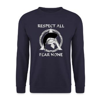 Symbole de Sparte - Sweat-shirt Unisexe - marine - Devant - Alina (178cm) & Michal (187cm)