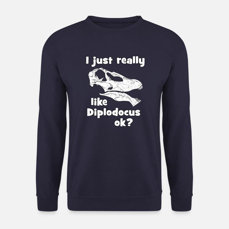 Diplodocus Fossil - Unisex Pullover - Navy