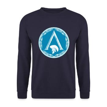 Le symbole de Sparte - Sweat-shirt Unisexe - marine - Devant - Alina (178cm) & Michal (187cm)