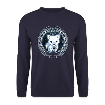 Fenrir - Unisex Pullover - Navy - Vorne - Alina (178cm) & Michal (187cm)