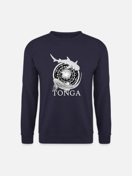 Tonga Zebrahai Weißspitzenriffhai - Unisex Pullover - Navy