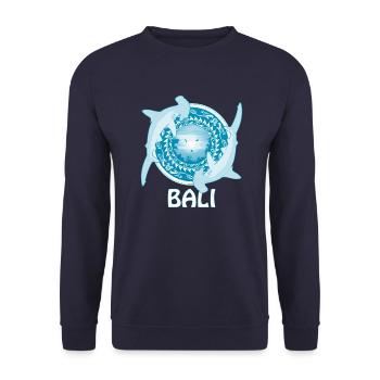 Requins-marteaux Bali Indonésie - Sweat-shirt Unisexe - marine - Devant - Alina (178cm) & Michal (187cm)