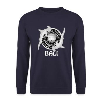 Requins-marteaux Bali Indonésie - Sweat-shirt Unisexe - marine - Devant - Alina (178cm) & Michal (187cm)