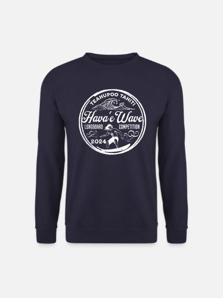 Teahupoo Tahiti Longboard Wettbewerb - Unisex Pullover - Navy