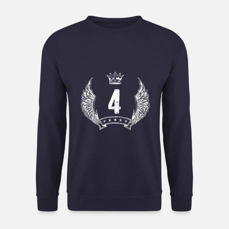 4 Number crown - Unisex Sweatshirt - navy