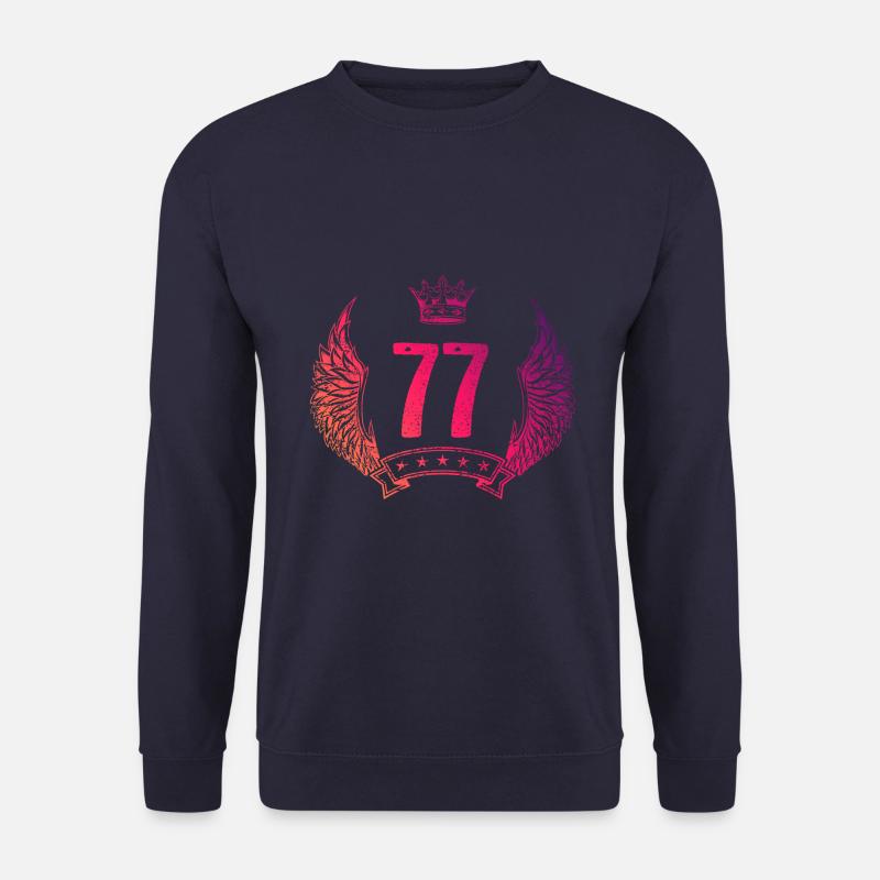 77 Zahl Krone - Unisex Pullover - Navy