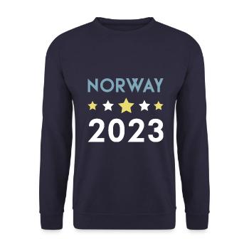 Norway 2023 Krone - Unisex Pullover - Navy - Vorne - Alina (178cm) & Michal (187cm)