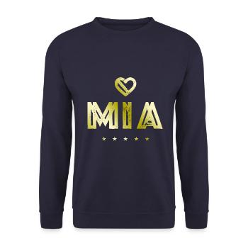 Mia Coeur - Sweat-shirt Unisexe - marine - Devant - Alina (178cm) & Michal (187cm)