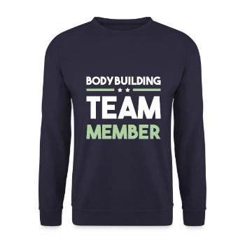 Équipe de musculation - Sweat-shirt Unisexe - marine - Devant - Alina (178cm) & Michal (187cm)