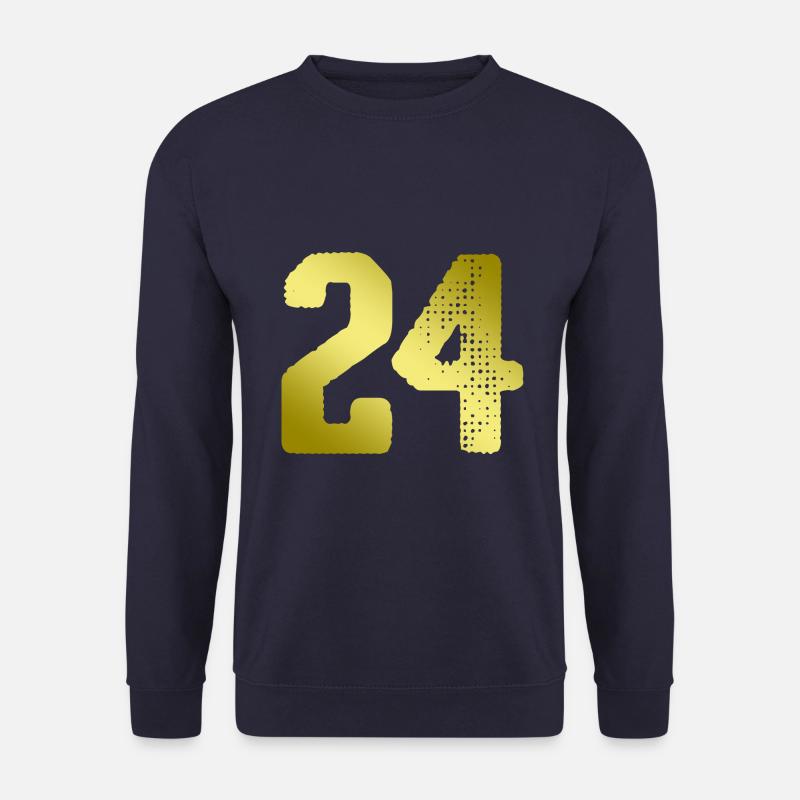 24 Zahl Trikot - Unisex Pullover - Navy