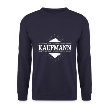 Kaufmann Beruf - Unisex Pullover - Navy - Vorne - Alina (178cm) & Michal (187cm)
