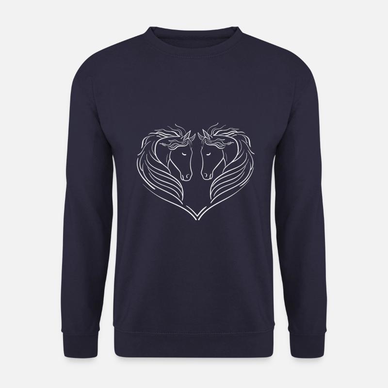 Herz aus Pferden - Unisex Pullover - Navy