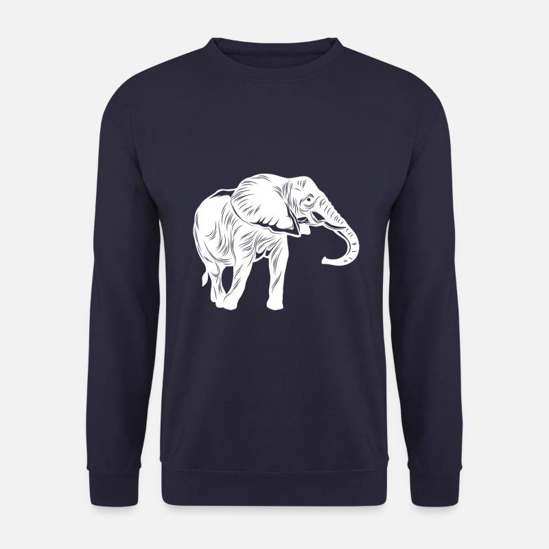 Elefant Tier - Unisex Pullover - Navy
