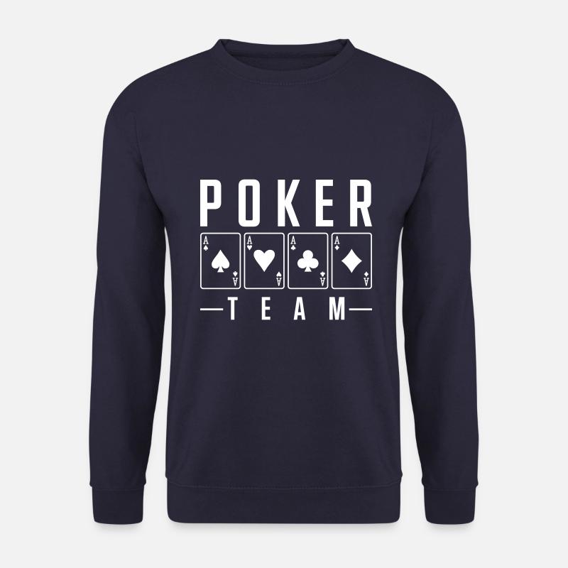 poker team - Unisex Pullover - Navy