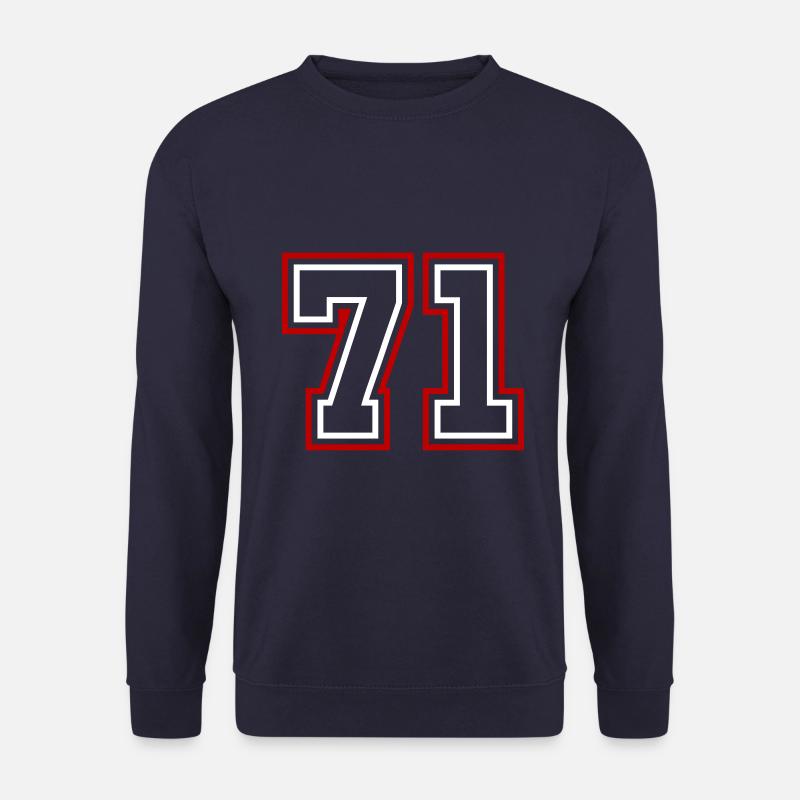 71 Zahl nummer - Unisex Pullover - Navy