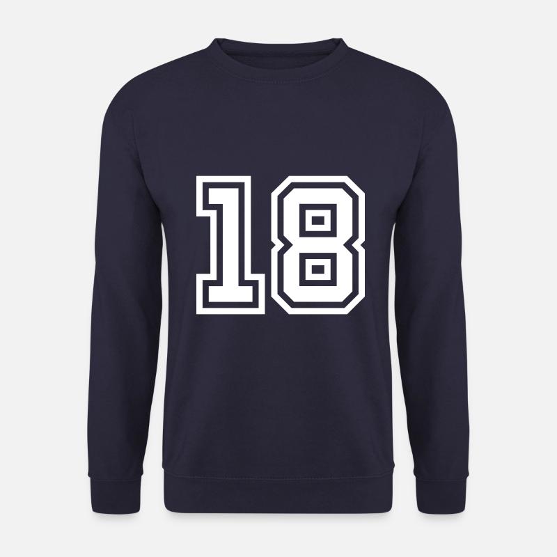 18 Zahl symbol - Unisex Pullover - Navy