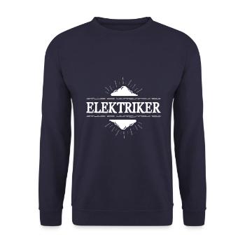 Elektriker Beruf - Unisex Pullover - Navy - Vorne - Alina (178cm) & Michal (187cm)