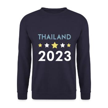 Thailand 2023 Krona - Unisex Sweatshirt - navy - Front - Alina (178cm) & Michal (187cm)