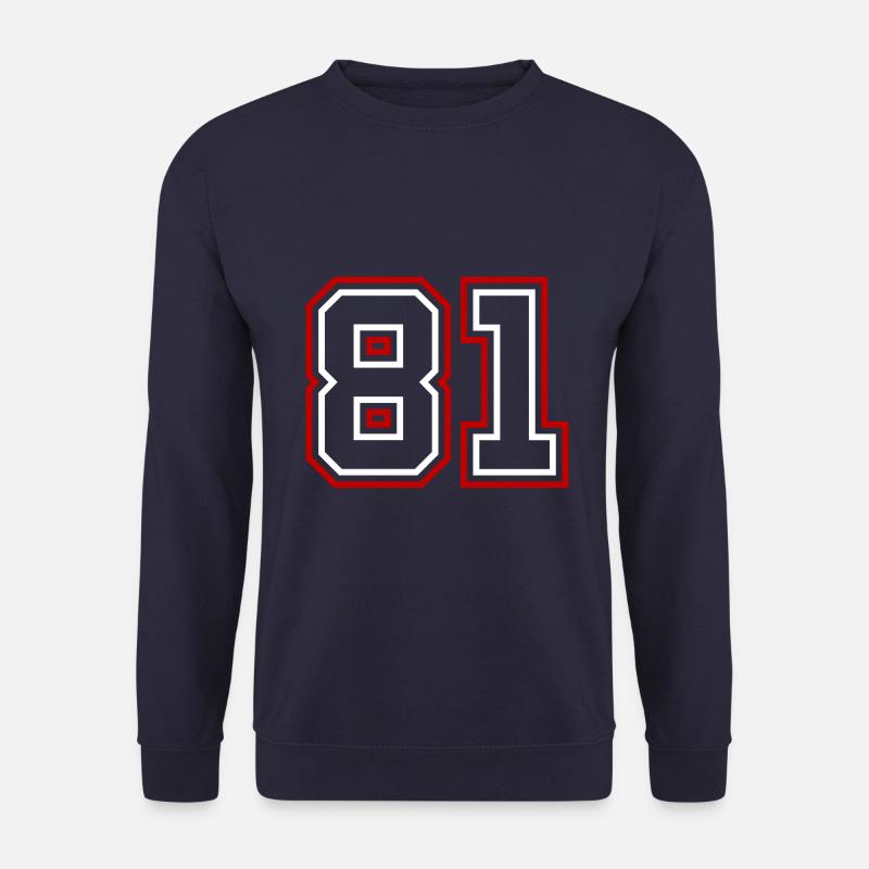 81 Zahl nummer - Unisex Pullover - Navy
