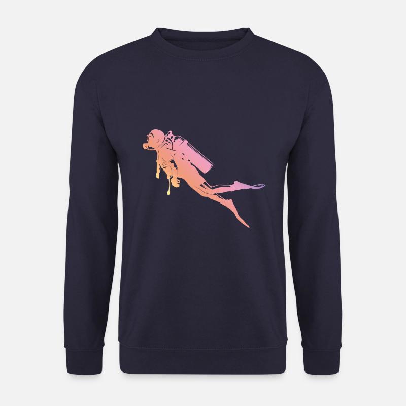 Tauchen Silhouette - Unisex Pullover - Navy