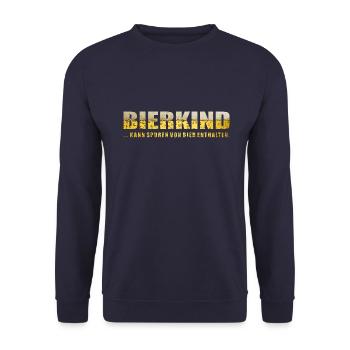 BIERKIND SW - Unisex Pullover - Navy - Vorne - Alina (178cm) & Michal (187cm)