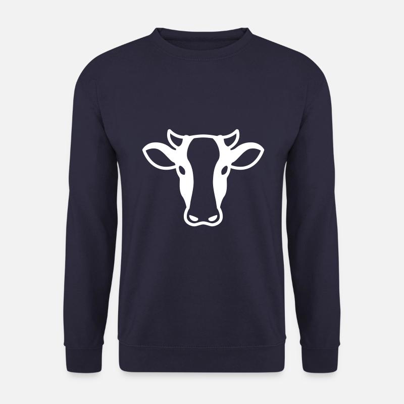 Kuh Kopf - Unisex Pullover - Navy