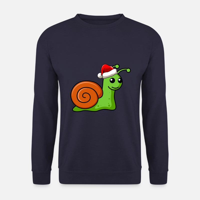 Schnecke Comic Weihnachten - Unisex Pullover - Navy