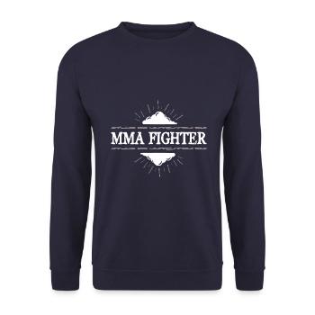 MMA Fighter Mixed Martial Arts - Unisex Pullover - Navy - Vorne - Alina (178cm) & Michal (187cm)