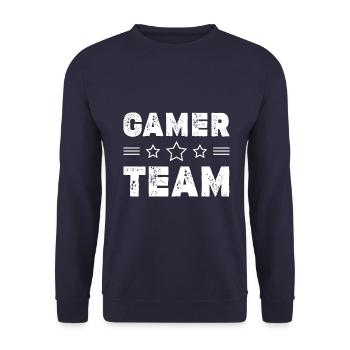 Équipe de joueurs - Sweat-shirt Unisexe - marine - Devant - Alina (178cm) & Michal (187cm)