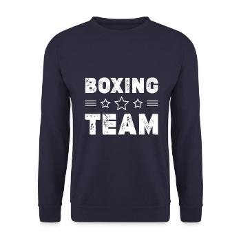 Boxing Team - Unisex Pullover - Navy - Vorne - Alina (178cm) & Michal (187cm)