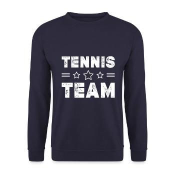 Tennis Team - Unisex Pullover - Navy - Vorne - Alina (178cm) & Michal (187cm)