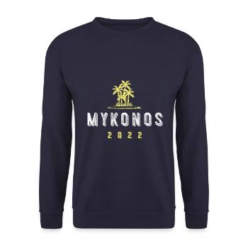 Mykonos 2022 - Unisex Sweatshirt - navy - Front - Alina (178cm) & Michal (187cm)