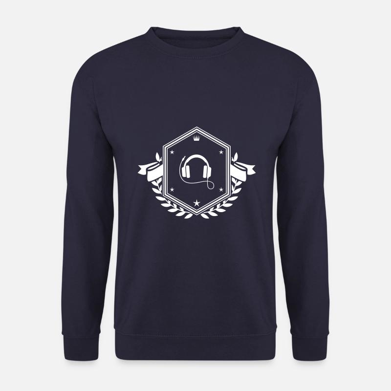 Kopfhörer Wappen - Unisex Pullover - Navy
