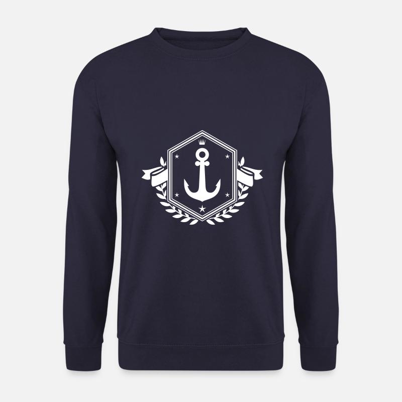 Anker Icon Schild - Unisex Pullover - Navy